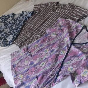 Large scrubs tops